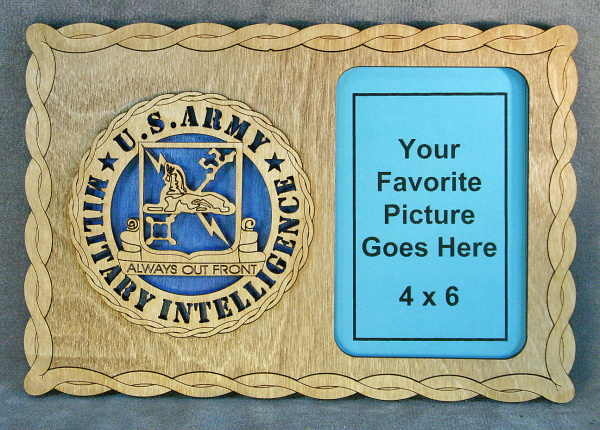 Army Intelligence Sphynx Picture Frame 4x6P